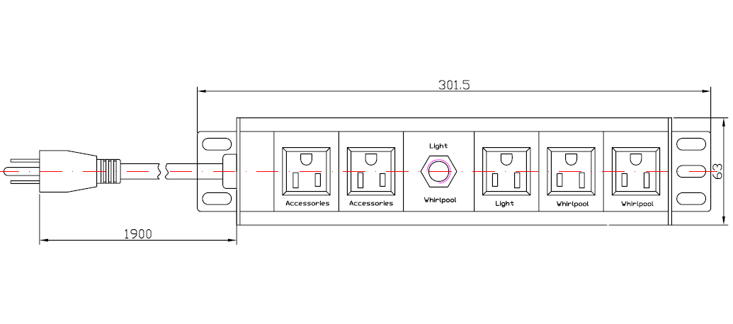 ECB51 Electric Control Box drawing