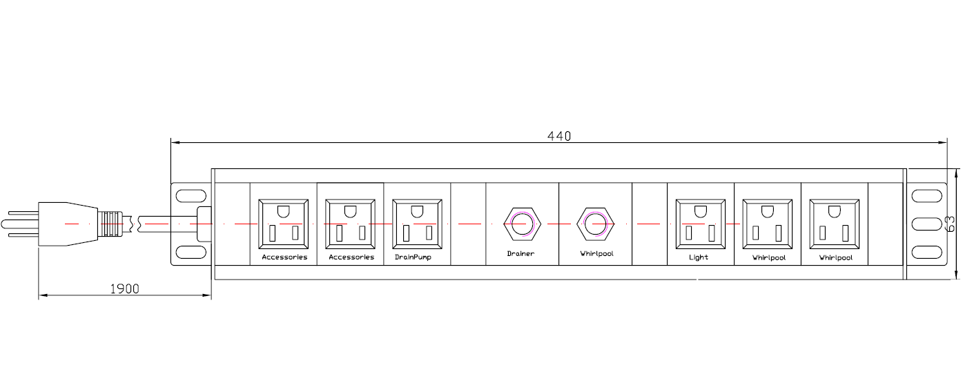 ECB62 electric control box drawing