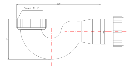 Drainer P-trap